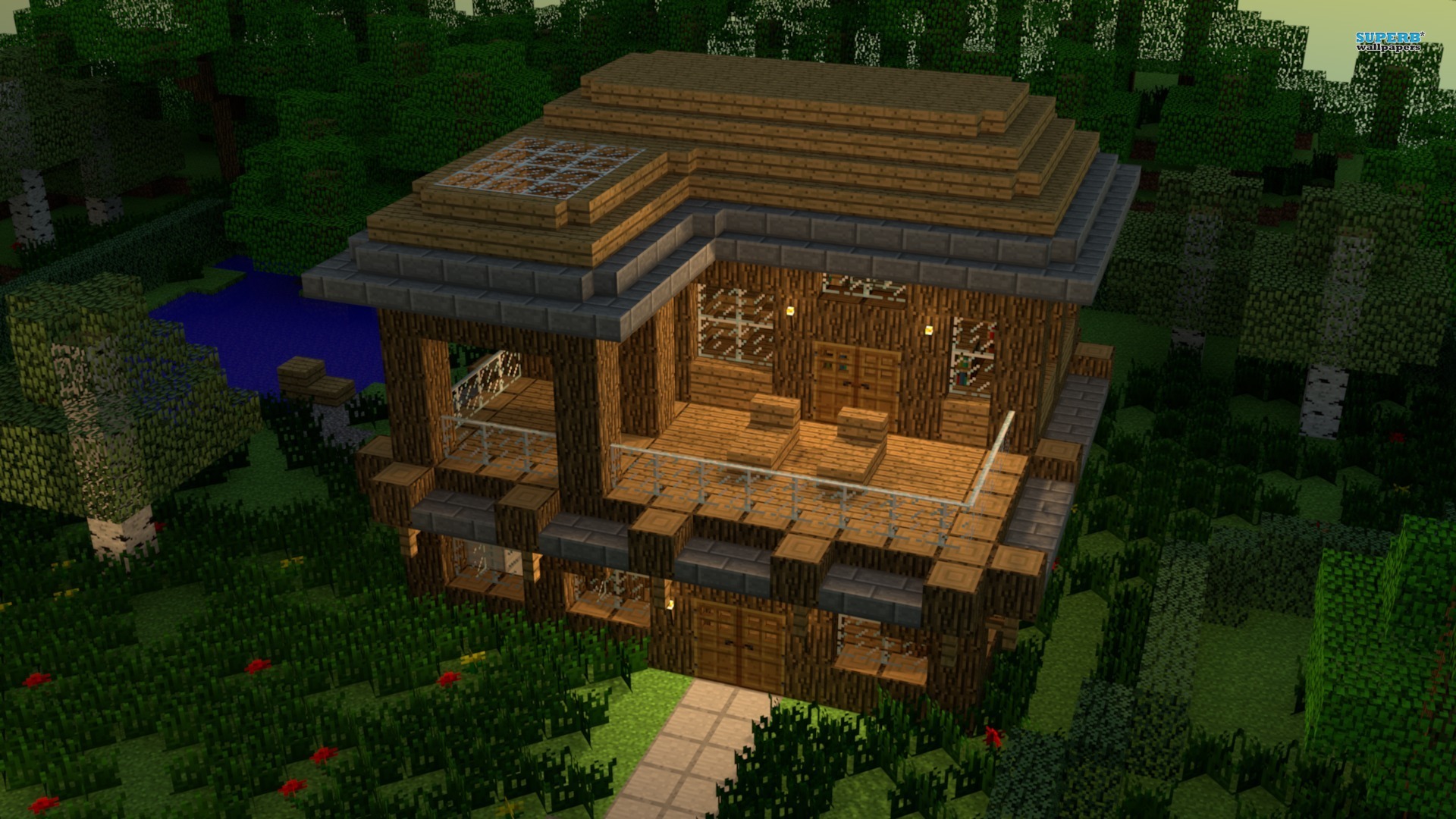House In Minecraft 15310 1920x1080jpg Members Albums Category
