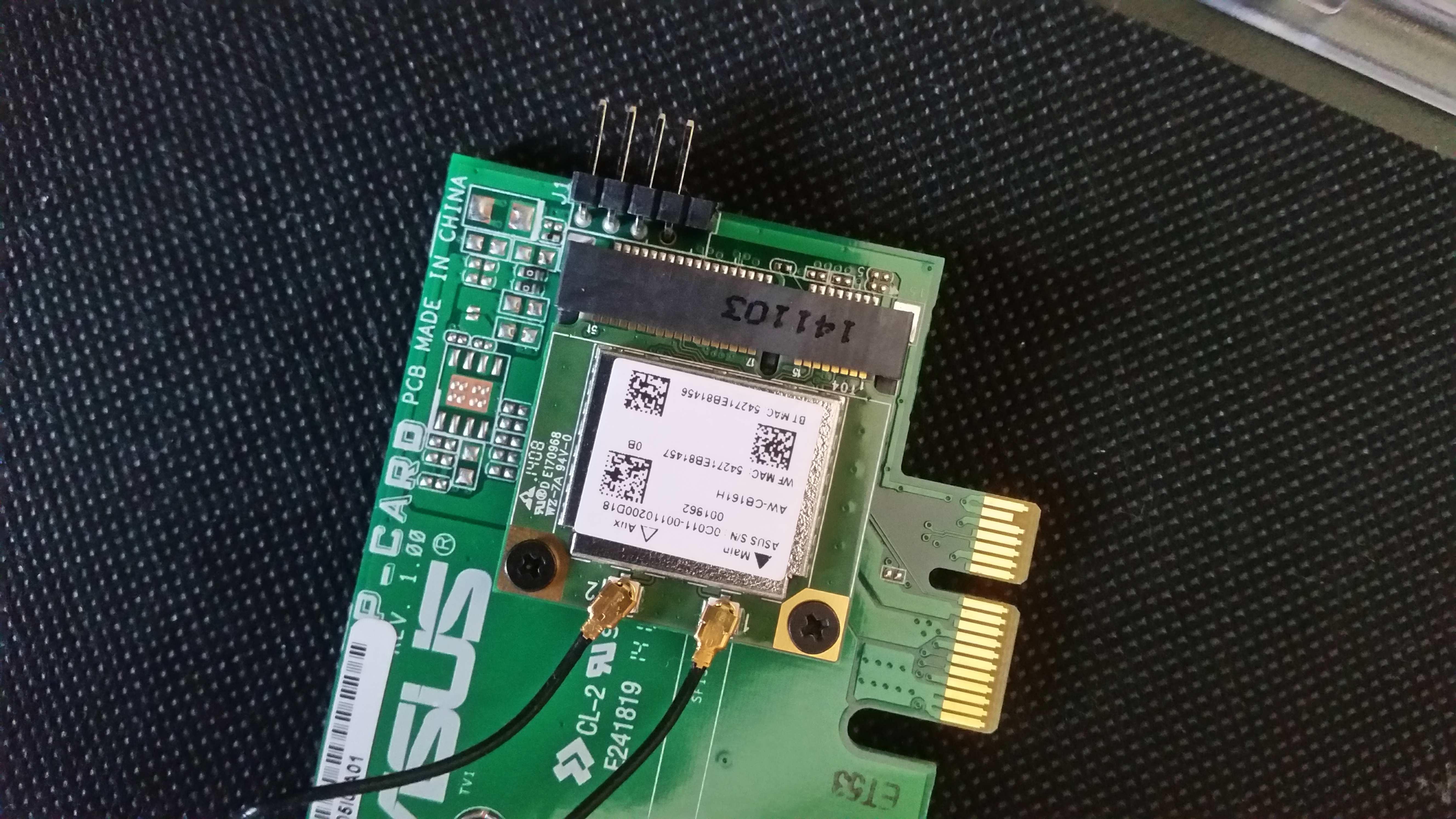 Pcie wifi/Bluetooth card weird 4pin connector - Networking ...