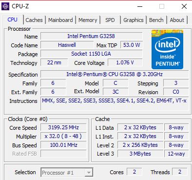 Intel Pentium G3258 Overclock Won't Work - CPUs, Motherboards, and