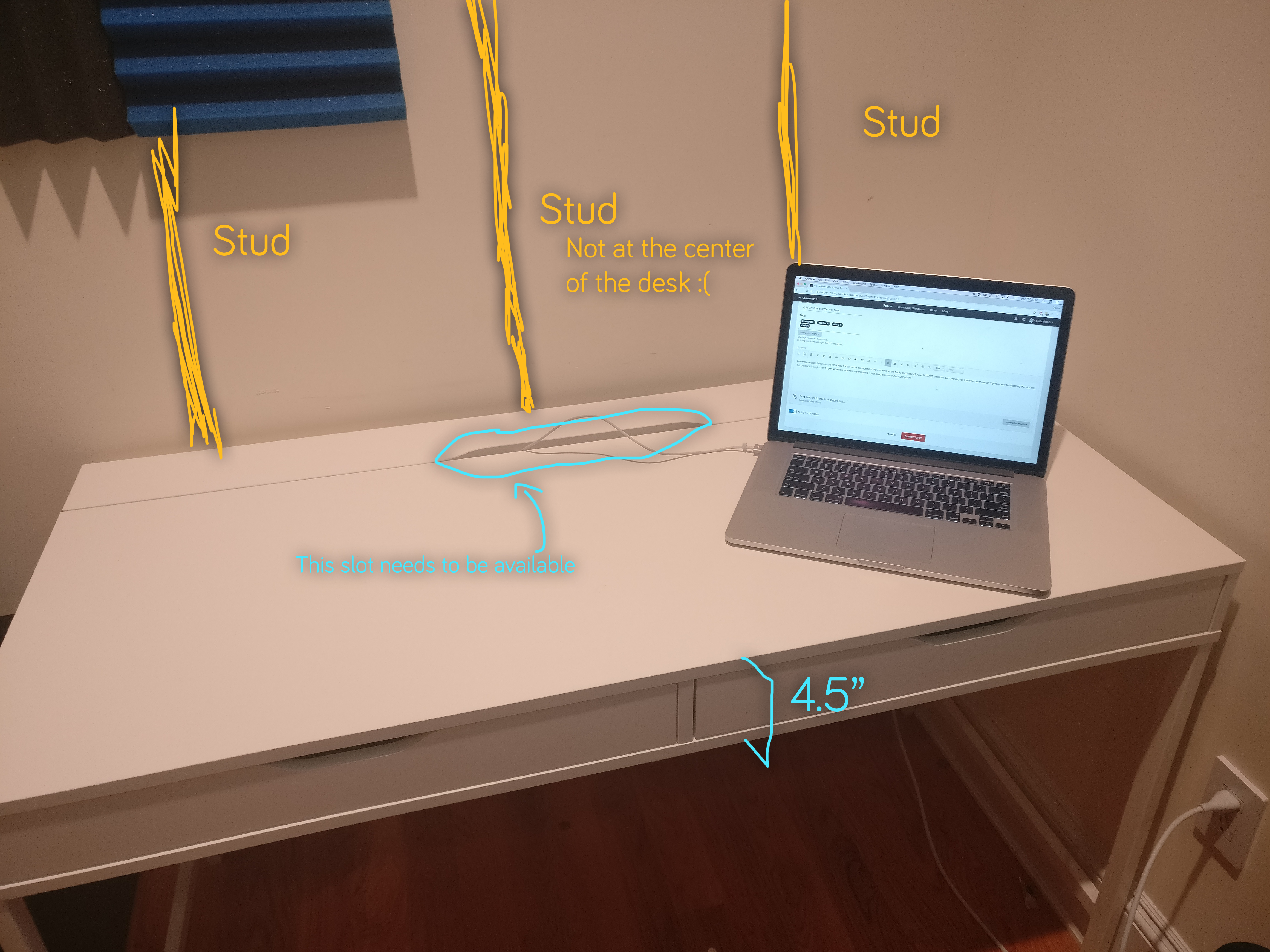 Welp Triple Monitors on IKEA Alex Desk - Displays - Linus Tech Tips GS-73