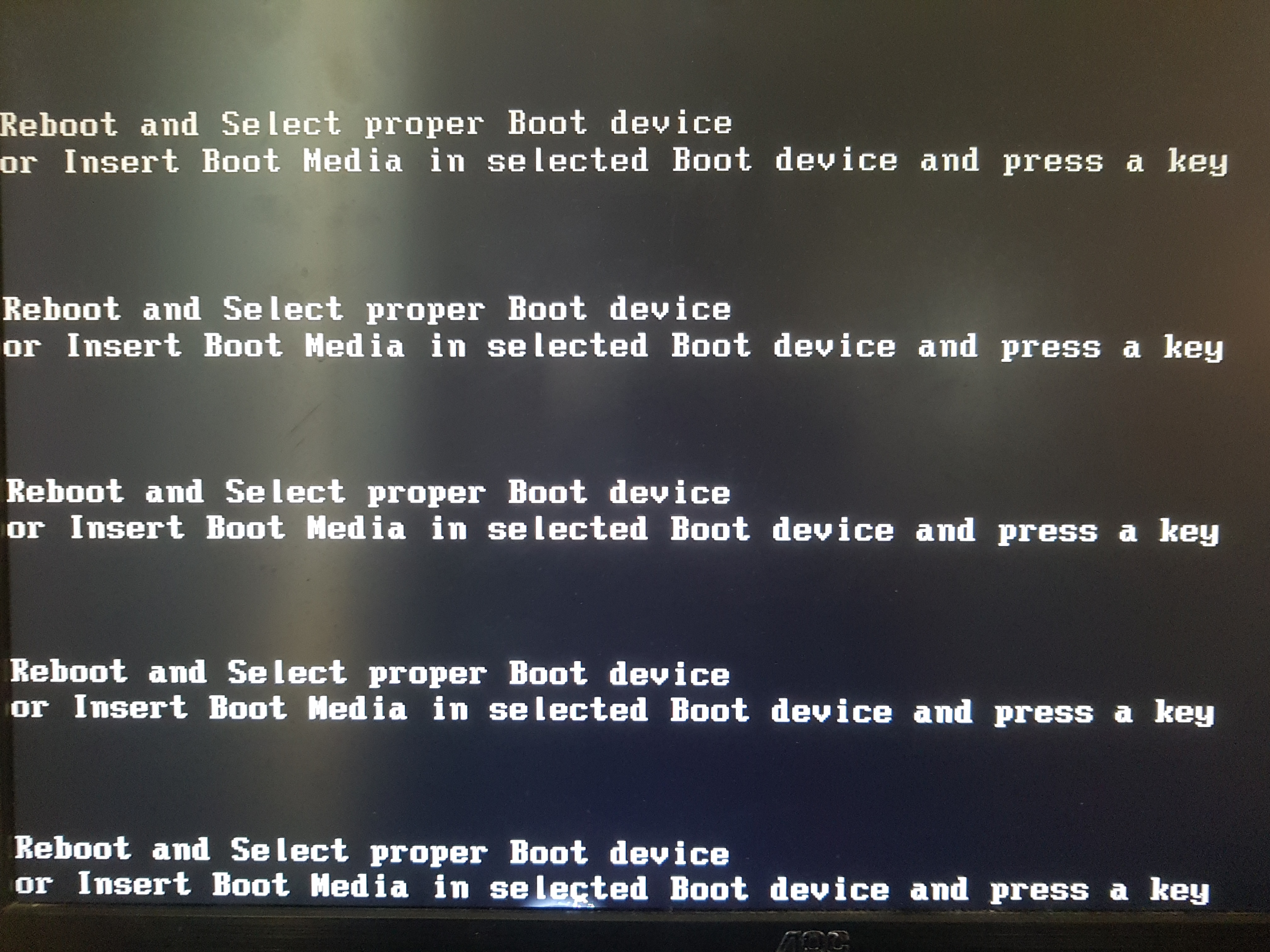 Reboot And Select Proper Boot Device Troubleshooting Linus