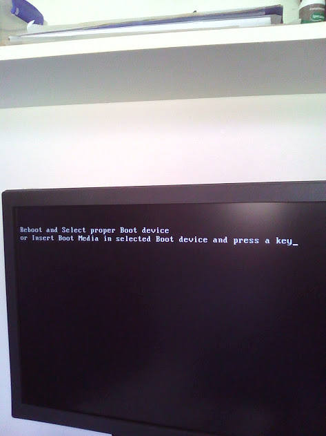 Reboot And Select Proper Boot Device Out Of Nowhere