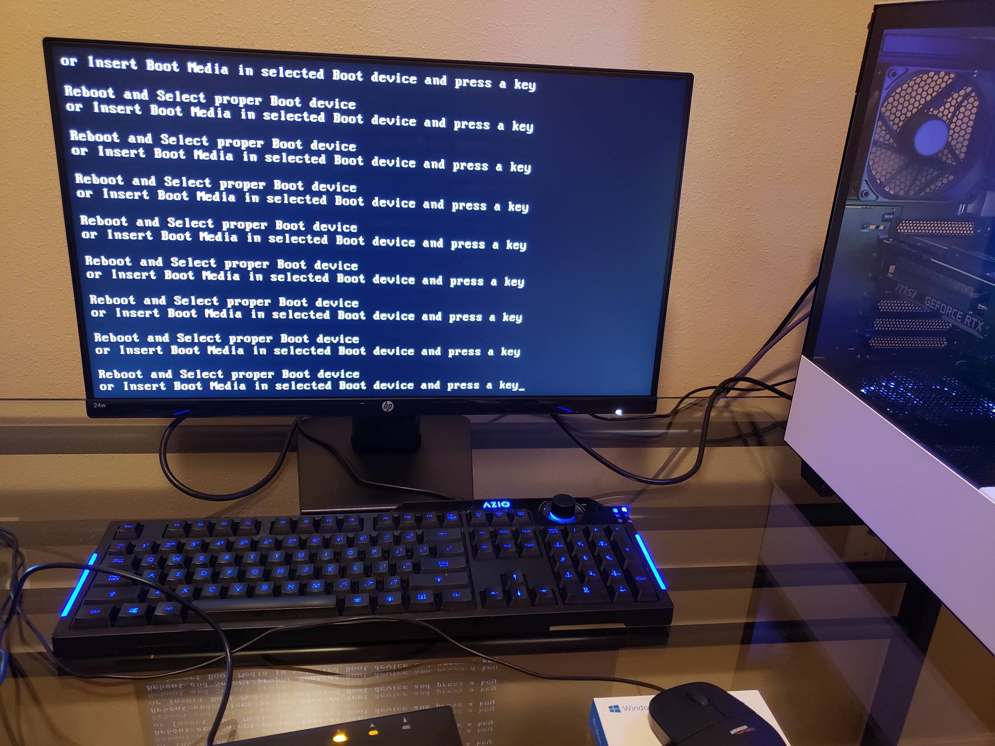Reboot and Select proper Boot device... - CPUs, Motherboards, and