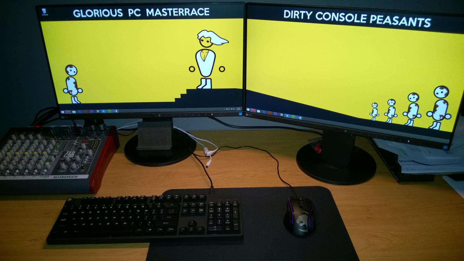 Glorious Master Pc Race And Dirty Console Peasants Off.