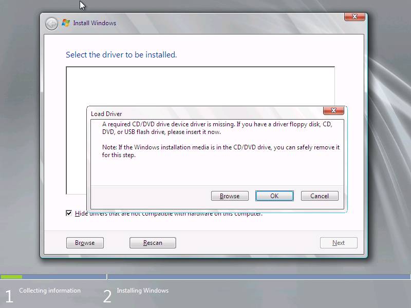 молив Момент заграбване Installing Windows - "A required CD/DVD Driver is missing" - Windows -  Linus Tech Tips