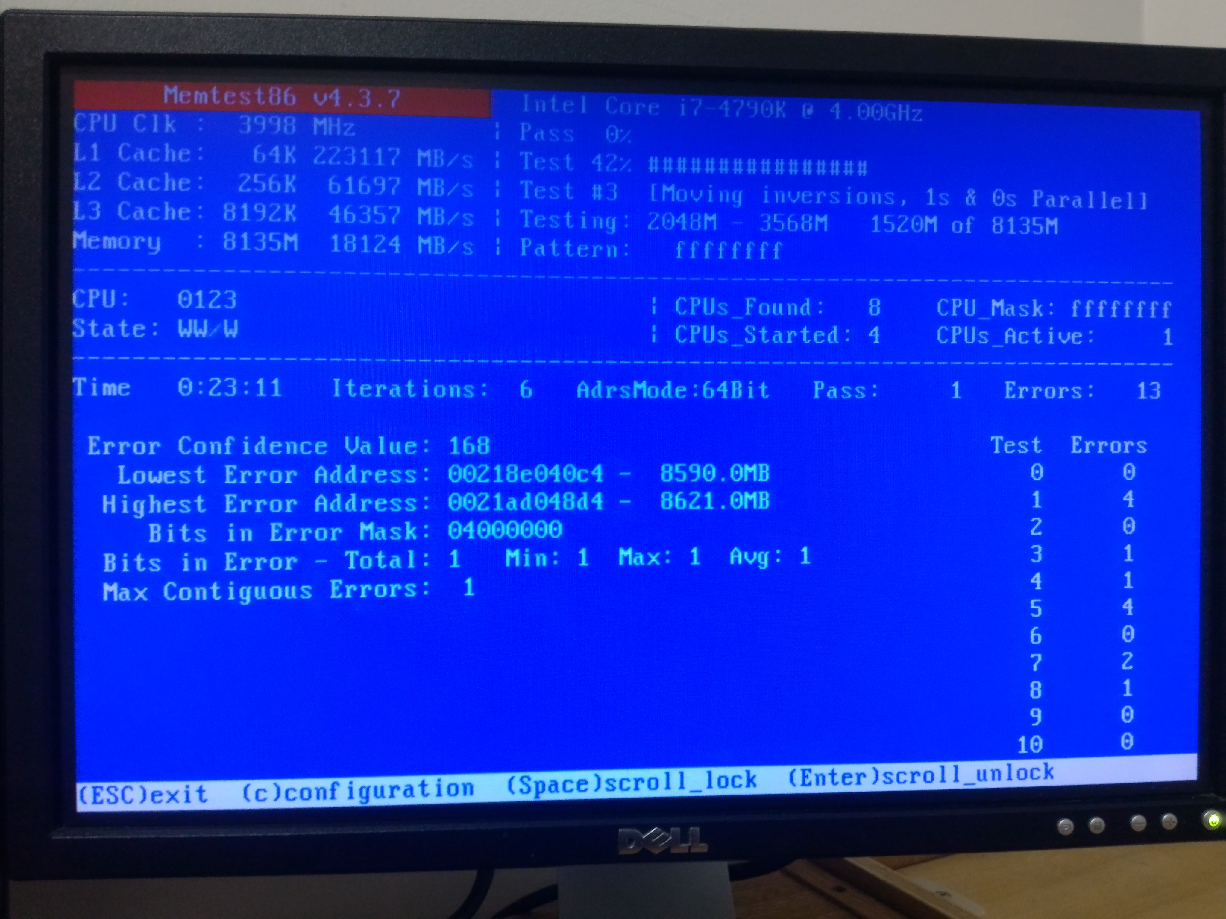 I need help with Memtest results - CPUs, Motherboards, and ...