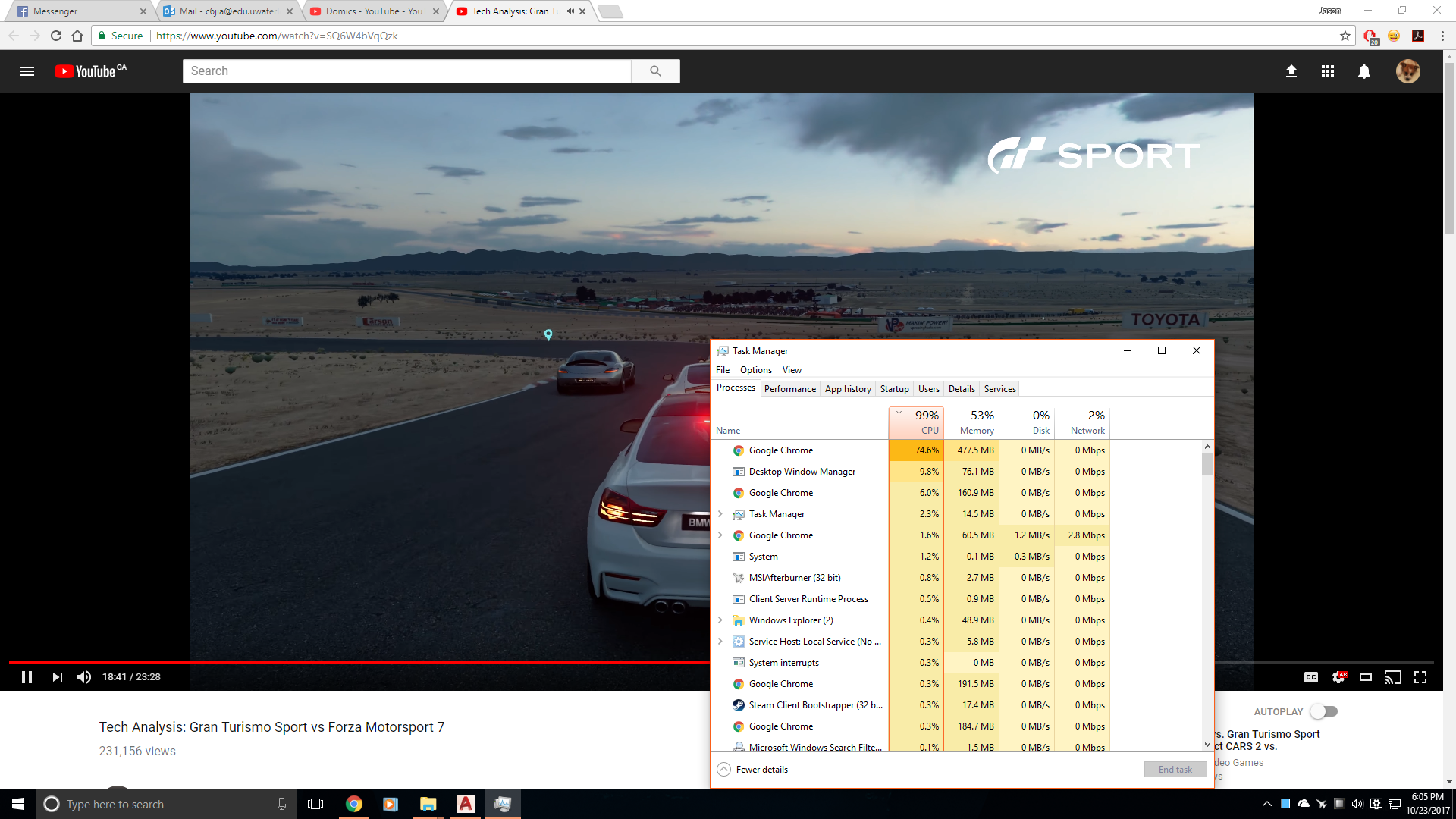 Chrome using 100% CPU just watching 4k Youtube Video ...