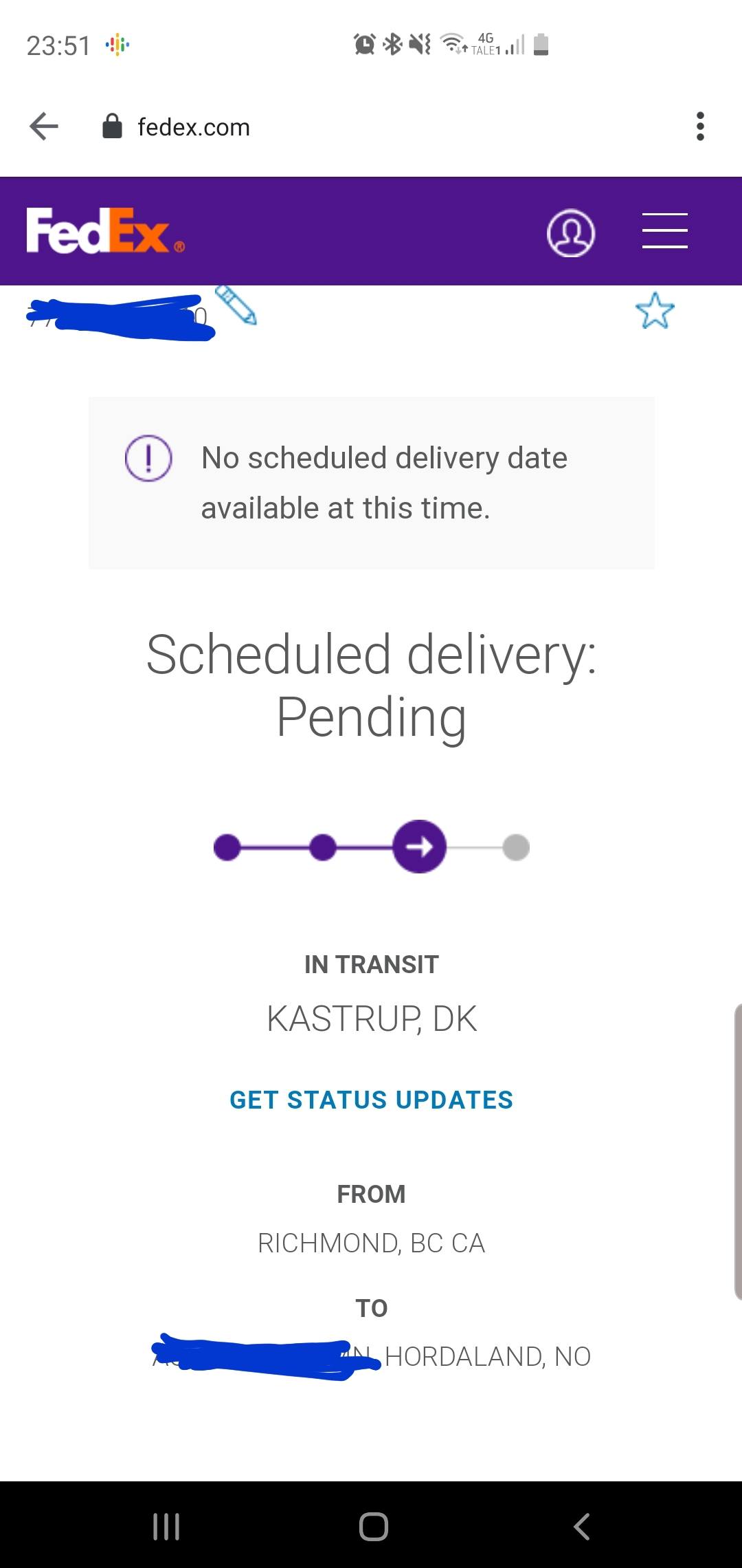 does fedex deliver earlier than scheduled date
