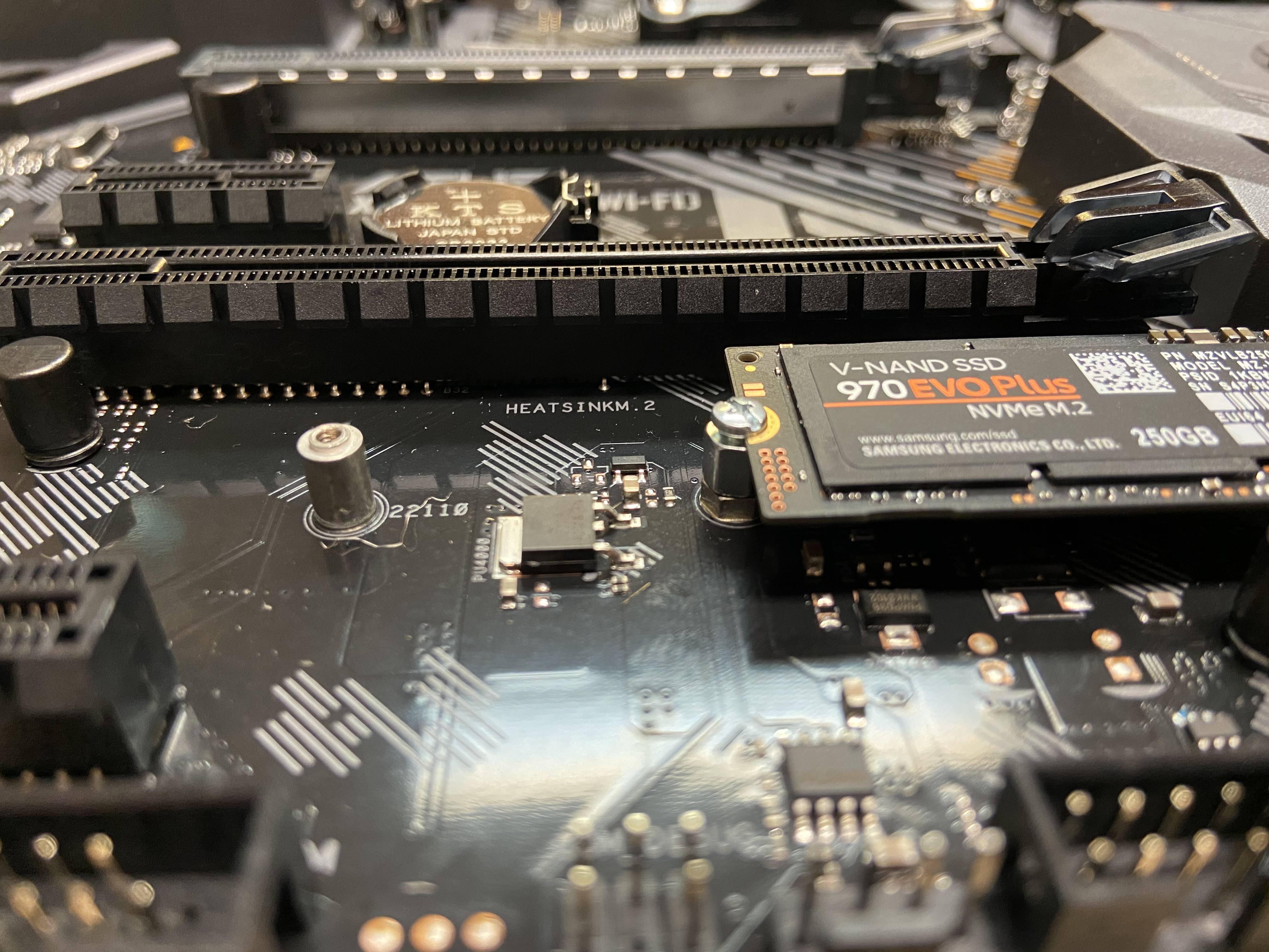 Nvme Bends Under Heat Shield Cpus Motherboards And Memory Linus Tech Tips