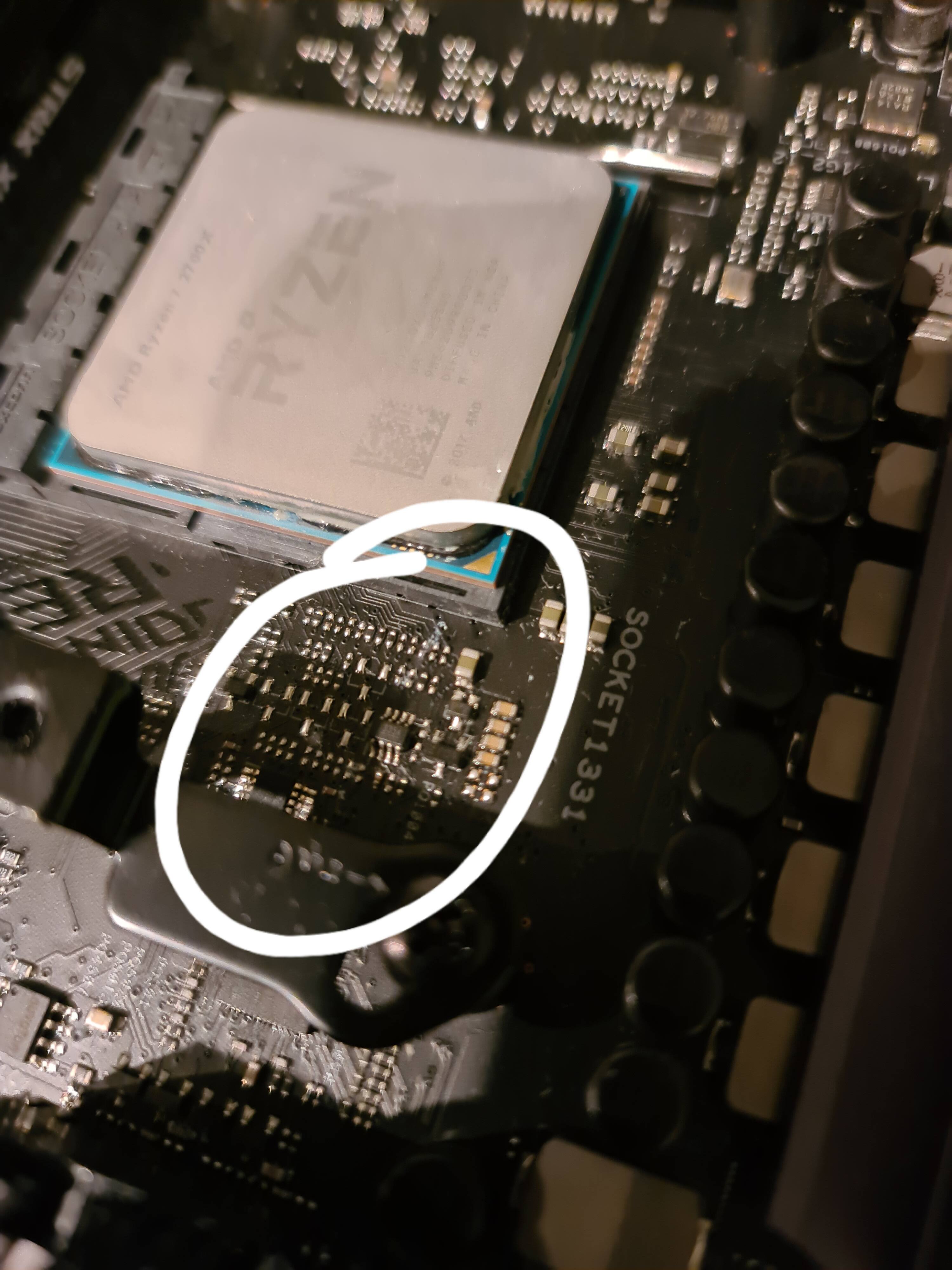 HOW TO CLEAN OFF THERMAL PASTE THAT GOT ON THR MOTHERBOARD