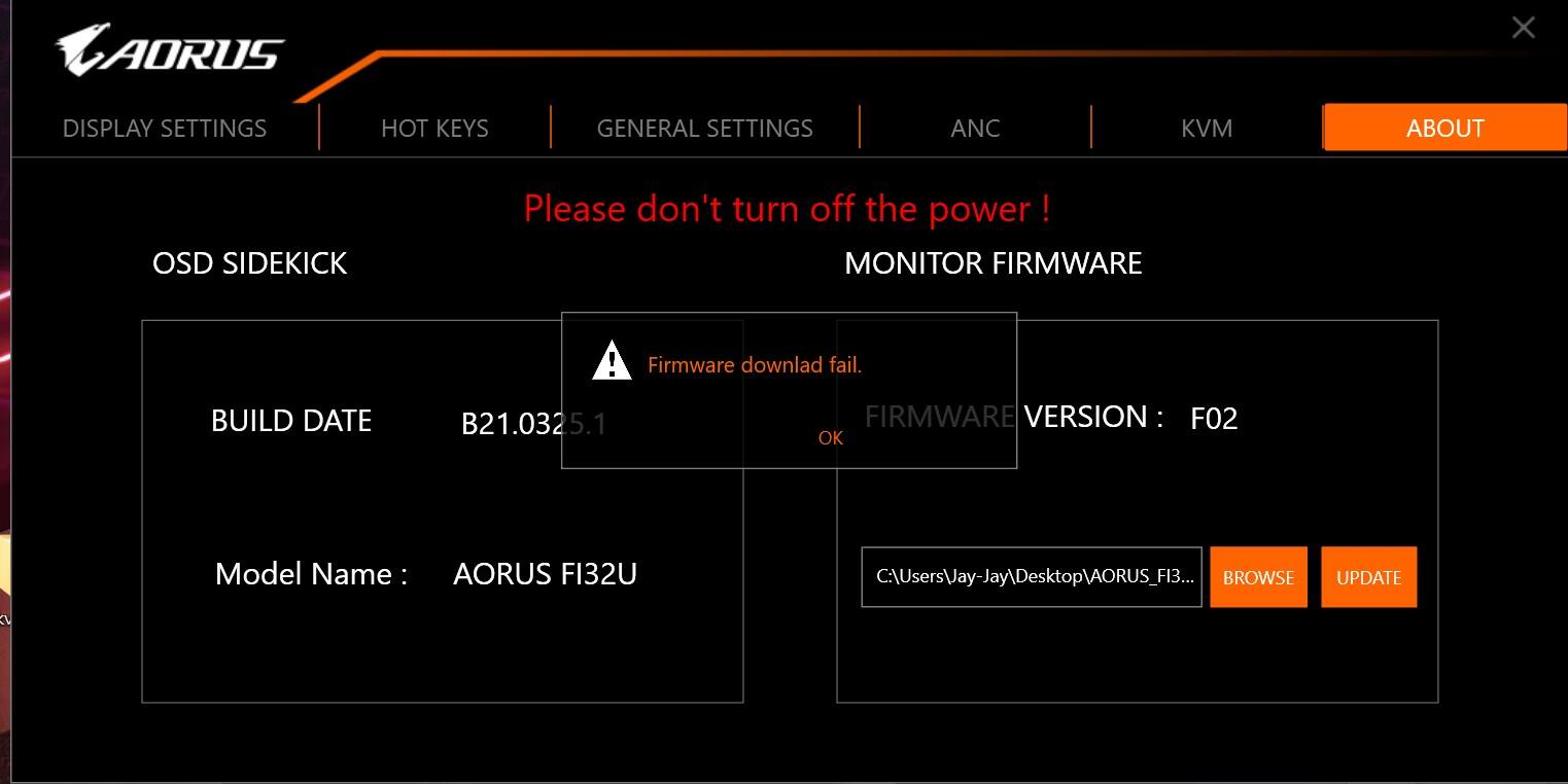 Aorus Fo48u Firmware Update